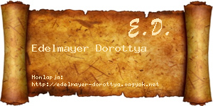 Edelmayer Dorottya névjegykártya