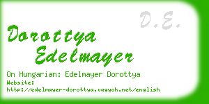 dorottya edelmayer business card